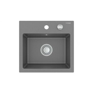 MEXEN - Milo granitový, kuchyňský drez 1 435x410 mm, sivá 6505441000-71 vyobraziť