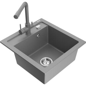 MEXEN/S - Vito granitový drez 1-miska vrátane batérie Duero, čierna/strieborná metalík 6503-73-671600-00 vyobraziť