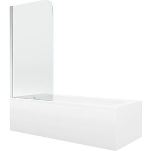 MEXEN/S - Vega obdĺžniková vaňa 180 x 80 cm s panelom + vaňová zástena 70, transparent, chróm 550118080X9007010100 vyobraziť