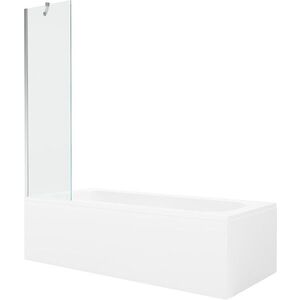 MEXEN/S - Vega obdĺžniková vaňa 180 x 80 cm s panelom + vaňová zástena 50, transparent, chróm 550118080X9505000001 vyobraziť