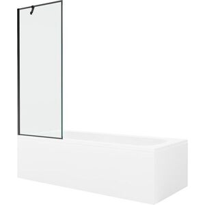 MEXEN/S - Vega obdĺžniková vaňa 180 x 80 cm s panelom + vaňová zástena 70, čierna vzor 550118080X9507007070 vyobraziť