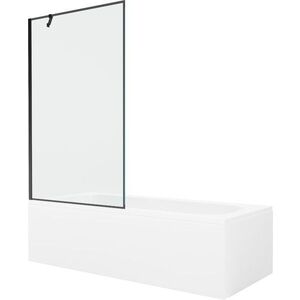 MEXEN/S - Vega obdĺžniková vaňa 180 x 80 cm s panelom + vaňová zástena 100, čierna vzor 550118080X9510007070 vyobraziť