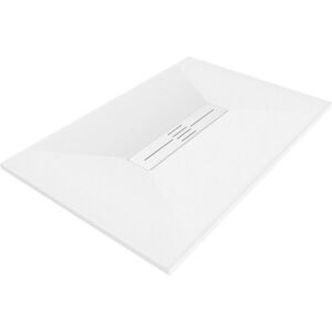 MEXEN/S - Toro obdĺžniková sprchová vanička SMC 110 x 70, biela, mriežka biela 43107011-W vyobraziť
