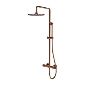 OMNIRES - CONTOUR termostatický sprchový systém pre odkryté armatúry, kartáčovaná meď CT8044CPB vyobraziť