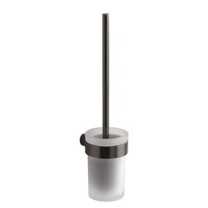Gedy - PIRENEI WC kefa závesna, mliečne sklo, gun metal PI330381 vyobraziť