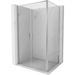 MEXEN/S - Exo sprchovací kút dvere krídlové 100 x 85, transparent, chróm 814-100-085-01-00 vyobraziť