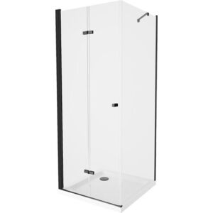 MEXEN/S - Lima sprchovací kút 90x90, transparent, čierna + biela vanička so sifónom 856-090-090-90-00-4010B vyobraziť