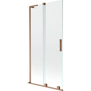 MEXEN/S - Velar L dvojkrídlová posuvná vaňová zástena 95 x 150, transparent, meď kartáčovaná 896-095-003-01-65 vyobraziť
