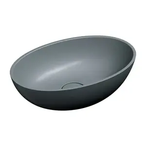 OMNIRES - SHELL M+ umývalo na dosku, 50 x 32 cm, ash grey mat SHELL500UNAG vyobraziť