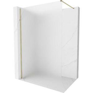 MEXEN/S - Kyoto-X Sprchová zástena WALK-IN 60 x 200, dekor 10 mm, zlato 800-060-101-50-30-X vyobraziť