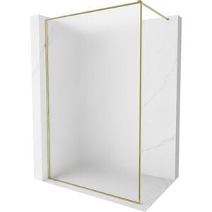 MEXEN/S - Kyoto-XF Sprchová zástena WALK-IN s rámom 60 x 202, dekor 10 mm, zlato 800-060-104-50-30-X vyobraziť
