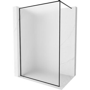 MEXEN/S - Kyoto-XF Sprchová zástena WALK-IN s rámom 60 x 202, dekor 10 mm, čierna 800-060-104-70-30-X vyobraziť
