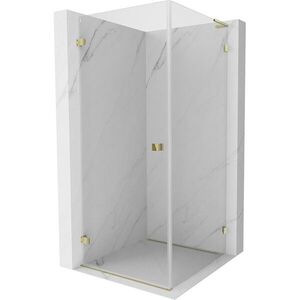 MEXEN/S - Lunar-B L sprchový kút dvere krídlové ľavá 70 x 70, transparent, zlato 832L-070-070-50-00-L vyobraziť