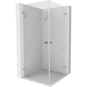 MEXEN/S - Lunar-B Duo sprchovací kút dvere krídlové 70 x 70, transparent, zlato 832-070L-070P-50-00 vyobraziť