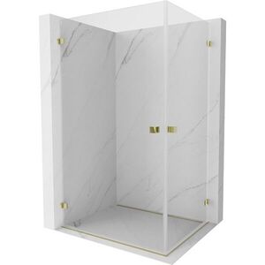 MEXEN/S - Lunar-B Duo sprchovací kút dvere krídlové 75 x 70, transparent, zlato 832-075L-070P-50-00 vyobraziť