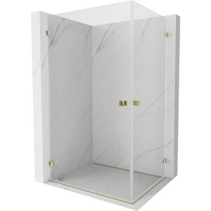 MEXEN/S - Lunar-B Duo sprchovací kút dvere krídlové 90 x 70, transparent, zlato 832-090L-070P-50-00 vyobraziť