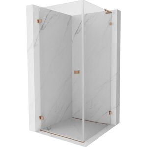 MEXEN/S - Lunar-B L sprchový kút dvere krídlové ľavá 70 x 70, transparent, meď kartáčovaná 832L-070-070-65-00-L vyobraziť