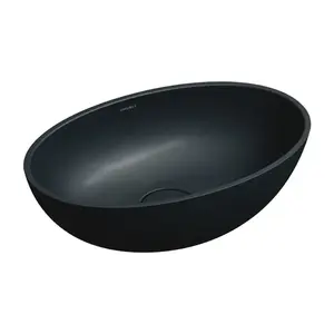 OMNIRES - SHELL M+ umývadlo na dosku, 50 x 32 cm, čierna lávovo matná SHELL500UNBLV vyobraziť