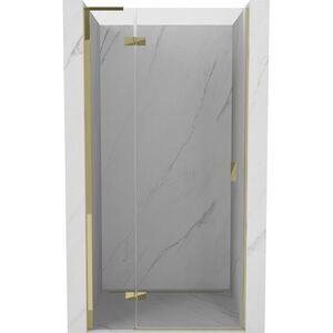 MEXEN/S - Mist-H L sprchové dvere krídlové ľavé 120, transparent, zlatá 8A5L-120-000-50-00-L vyobraziť