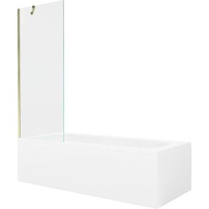 MEXEN/S - Vega obdĺžniková vaňa 180 x 80 cm s panelom + vaňová zástena 70, transparent, zlatá 550118080X9507000050 vyobraziť