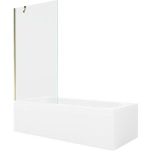 MEXEN/S - Vega obdĺžniková vaňa 180 x 80 cm s panelom + vaňová zástena 90, transparent, zlatá 550118080X9509000050 vyobraziť