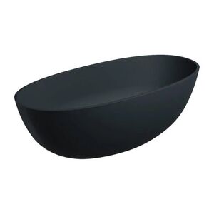 OMNIRES - SHELL M+ voľne stojaca vaňa, 160 x 75 cm, s odpadom, čierna láva SHELLWWBLV vyobraziť