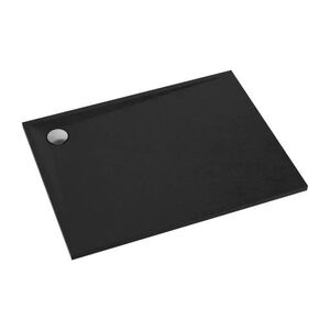OMNIRES - STONE obdĺžniková sprchová vanička s kamennou štruktúrou, 80 x 100 cm čierna mat /BLM/ STONE80/100BL vyobraziť