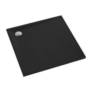 OMNIRES - STONE štvorcová sprchová vanička s kamennou štruktúrou, 90 x 90 cm čierna mat /BLM/ STONE90/KBL vyobraziť
