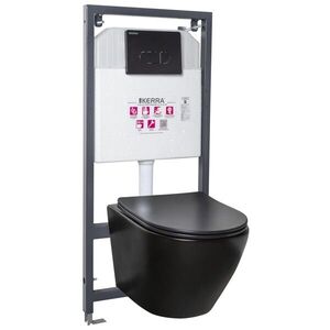 KERRA - Inštalačný set WC Delos BLM/Pacific Black 5907548115874 vyobraziť