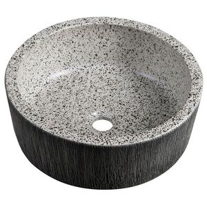 SAPHO - PRIORI keramické umývadlo na dosku, priemer 41cm, granit PI035 vyobraziť