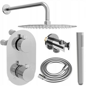 MEXEN/S - Kai DR70 podomietkový sprchový SET + slim sprcha 30, chróm 77602DR7030-00 vyobraziť