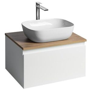 AQUALINE - ALTAIR skrinka s doskou 62, 5 cm, biela/dub emporio AI267-02 vyobraziť