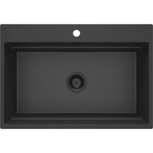 DEANTE - Magnetic grafitová - Granitový drez, jednokomorový ZRM_G10B vyobraziť