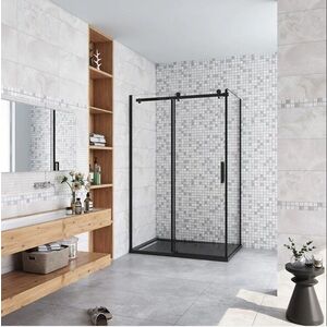 H K - Sprchovací kút DIAMOND BLACK 140x80 cm Ľ/P variant SE-DIAMONDBL14080 vyobraziť
