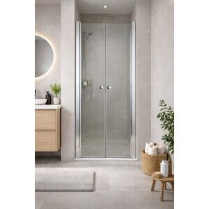 OLSEN SPA - Sprchové dvere VITORIA NEW - FARBA rámu - Hliník leštený, Rozmer A - 90, Smer zatvárania - Univerzálny Ľavé / Pravé, Výplň - Číre bezpečnostné sklo - 6 mm OLBENW102690CC vyobraziť