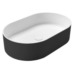SAPHO - THIN umývadlo na dosku, Rockstone, 55x35cm, biela mat/carina WN205-41 vyobraziť
