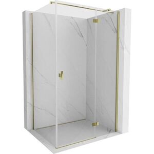 MEXEN/S - Mist HT sprchovací kút dvere krídlové pravá 110 x 95, transparent, zlato 8A5T-110-095-50-00-P vyobraziť