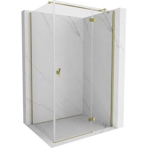 MEXEN/S - Mist HT sprchovací kút dvere krídlové pravá 70 x 95, transparent, zlato 8A5T-070-095-50-00-P vyobraziť