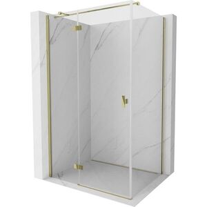 MEXEN/S - Mist HT sprchovací kút dvere krídlové ľavá 90 x 95, transparent, zlato 8A5T-090-095-50-00-L vyobraziť