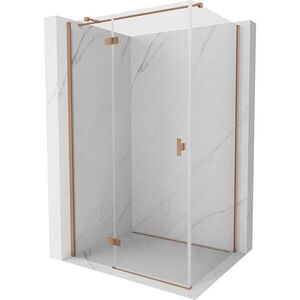 MEXEN/S - Mist HT sprchový kút dvere krídlové ľavá 90 x 95, transparent, meď kartáčovaná 8A5T-090-095-65-00-L vyobraziť