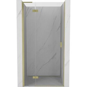 MEXEN/S - Mist-H L sprchové dvere krídlové ľavé 105, transparent, zlatá kartáčovaná 8A5L-105-000-55-00-L vyobraziť