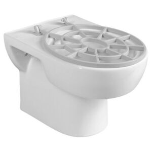 AQUALINE - Výlevka keramická závesná s roštom 36x52cm, biela VKZ02 vyobraziť