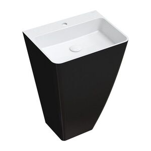 OMNIRES - PARMA M+ umývadlo voľne stojace, 55 x 43 cm biela / čierna lesk /BCP/ PARMAUWBCP vyobraziť