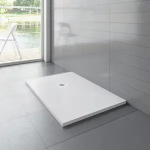 H K - WHITE STAR sprchová vanička z liateho mramoru, obdĺžnik, 140x80x3 cm SE-WHITESTAR14080SET vyobraziť