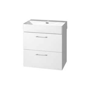 Mereo Leny, kúpeľňová skrinka s keramickým umývadlom 60 cm, biela CN811N vyobraziť