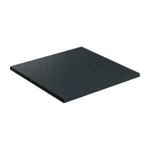 OMNIRES - Sprchová vanička AQUAROCK kompozit, protišmyková, štvorcová 90 x 90 cm, čierna láva AQUAROCK90-KBLV vyobraziť