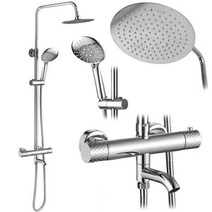 REA - Sprchová sada s termostatom LUNGO Diamond - Chrome REA-P5961 vyobraziť