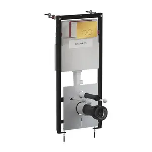OMNIRES - SET: STRONGFRAME nosný rám do podomietkovej inštalácie s ECO splachovaním + MINIMAL splachovacie tlačidlo, zlatý lesklý STFWCECO1M-RGL vyobraziť