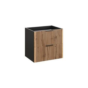 COMAD - Skrinka pod umývadlo 80cm, 2 šuplíky XILO BLACK WOTAN 5907611656419 vyobraziť