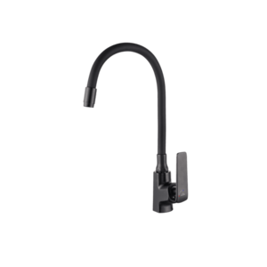 INVENA - Drezová batéria Ligaria s elastickým výtokom, čierna BZ-39-004-L vyobraziť
